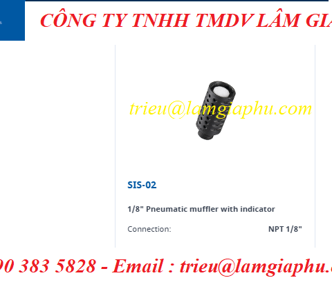 BỘ GIẢM THANH KHÍ NÉN SILVENT SIS-02