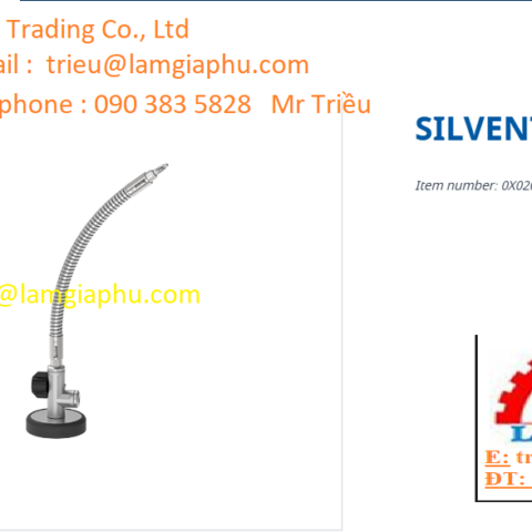 Vòi phun khí nén có đế nam châm Silvent X02-M400