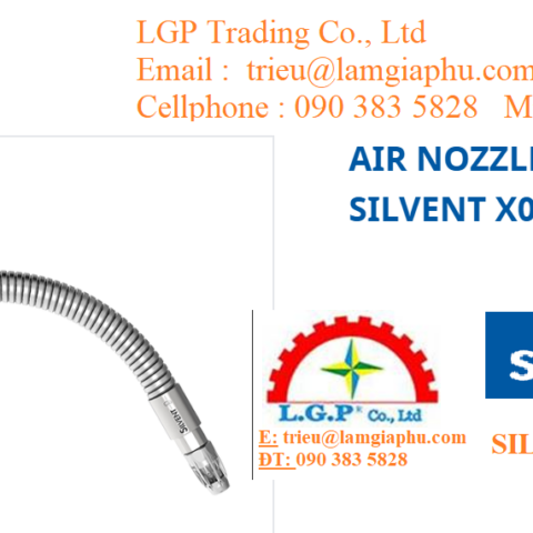 Đầu phun khí inox chịu nhiệt Silvent X05‑300