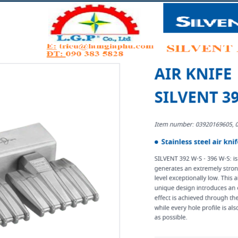 Silvent, model 392 W-S