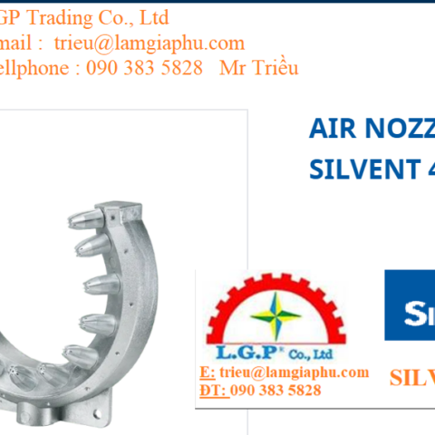 Đầu phun khí nén dạng vòng SILVENT 463 L