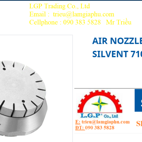 Đầu phun khí nén công nghiệp Silvent 710 LP