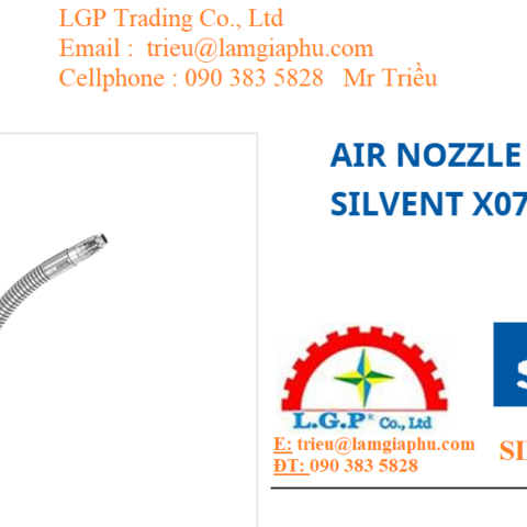 Đầu phun khí nén công nghiệp Silvent X07‑M400